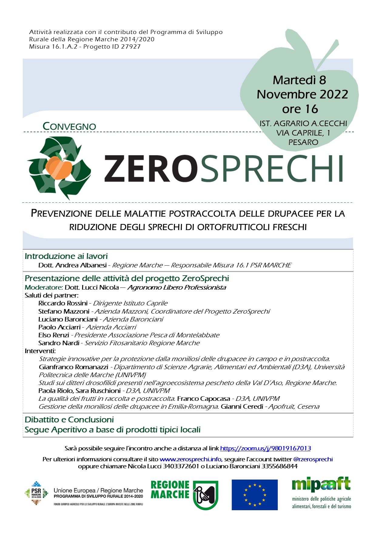 Al momento stai visualizzando Convegno Martedì 8 Novembre  2022