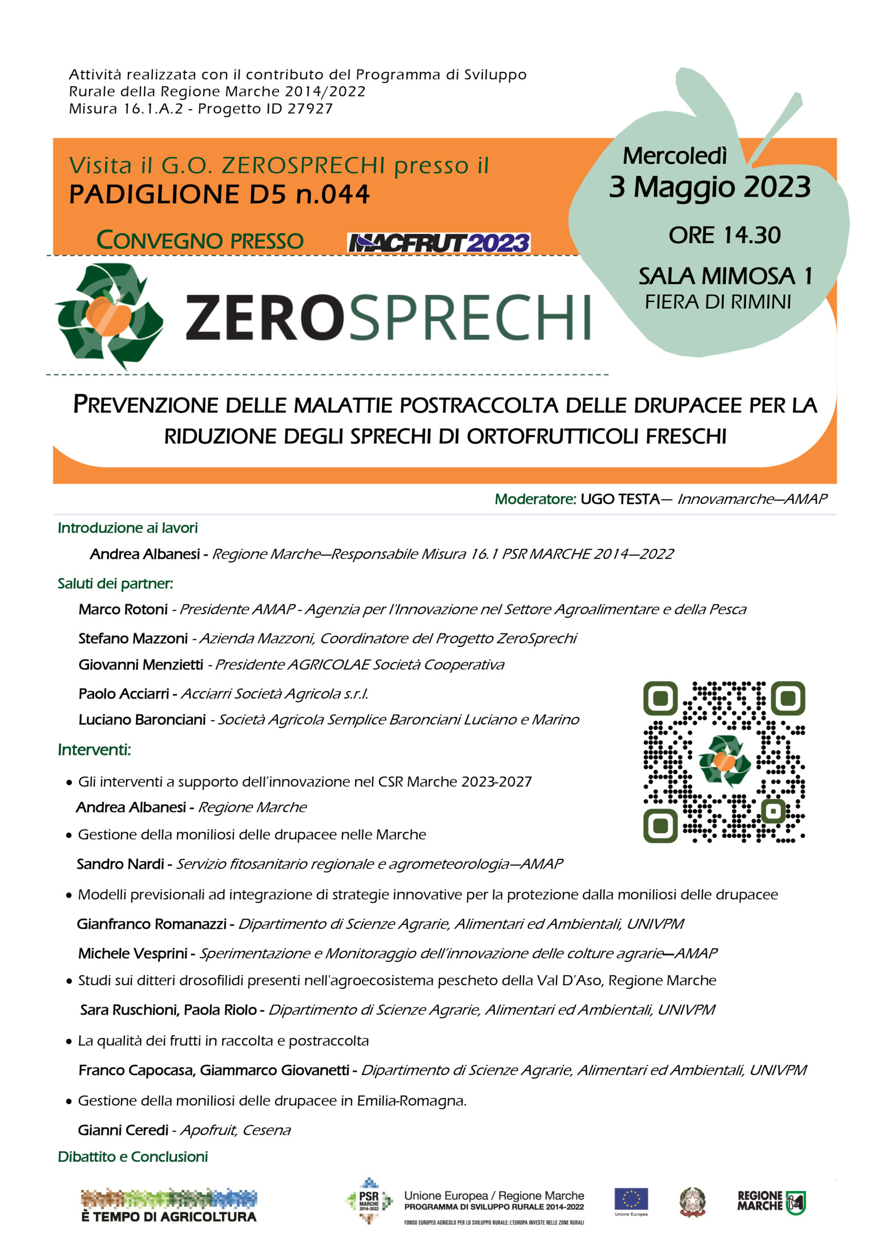 Convegno Mercoledì 3 Maggio  2023 @ MACFRUT 2023